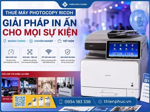 Thiên Phúc Copier cho thuê máy photocopy Ricoh theo ngày giá rẻ
