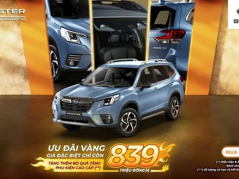 Ưu đãi vàng chào hè cho Subaru Forester 2.0L - Giá đặc biệt chỉ còn từ 839 triệu đồng