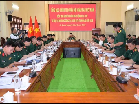 Thượng tướng Đỗ Xuân Tụng kiểm tra công tác đảng, chính trị và nhiệm vụ quân sự tại An Giang