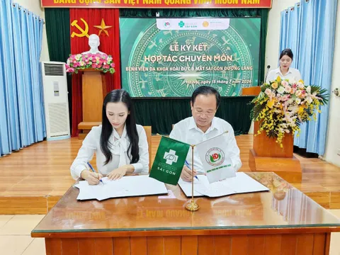 Ký kết hợp tác chuyên môn giữa Mắt Sài Gòn Đường Láng và Bệnh viện Đa khoa Hoài Đức: Nâng tầm trải nghiệm chăm sóc nhãn khoa cho người dân