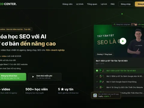Review top 5 khóa học SEO AI online uy tín hiện nay