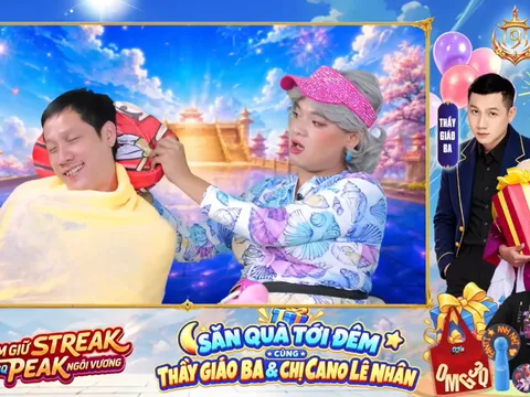 Nhìn lại loạt khoảnh khắc 'tấu hài' của Chị Ca Nô và Thầy Giáo Ba trong livestream mừng sinh nhật 9 tuổi OMG 3Q - VNG