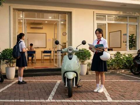 Không cần bằng lái, đổi pin trong vài phút: VinFast Evo Lite giúp học sinh chủ động hơn