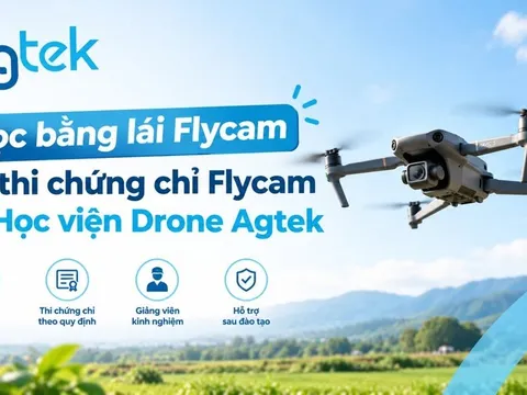 Học bằng lái Flycam và thi chứng chỉ Flycam tại Học viện Drone Agtek