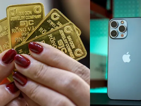 Giá vàng hôm nay chiều 22/9: Vàng SJC bốc hơi tới 1,7 triệu, vàng 9999 giảm sâu, iPhone 13 Pro Max rẻ bèo