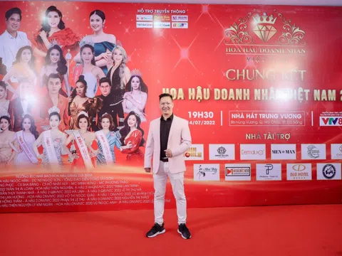 CEO Zopo Nguyễn xuất hiện phong độ tại đêm chung kết Hoa hậu Doanh nhân Việt Nam 2022