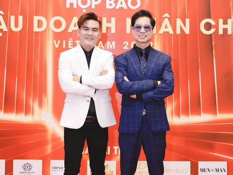 Hồ Nhật Huy hội ngộ cùng Ngọc Sơn tại họp báo ra mắt Hoa hậu Doanh nhân Châu Á Việt Nam 2022