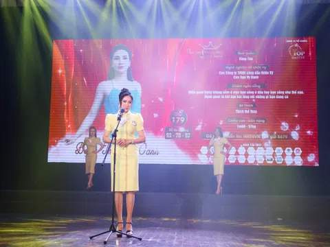 Vẻ đẹp ngọt ngào của doanh nhân Đặng Thị Yên Oanh sẽ xuất hiện trong đêm chung kết Hoa hậu Thương hiệu Việt Nam 2023