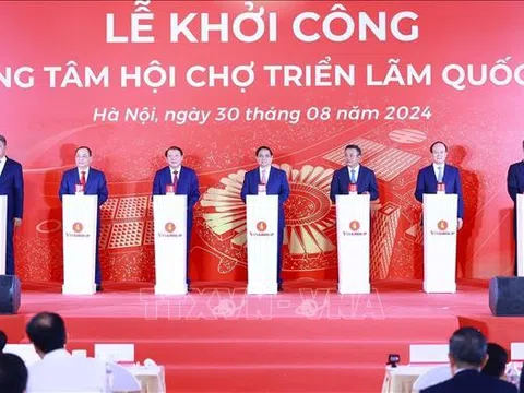 Khởi công Trung tâm Hội chợ Triển lãm Quốc gia tại Đông Anh (Hà Nội) sẽ là điểm đến quốc tế cho các sự kiện thương mại, triển lãm hàng đầu toàn cầu