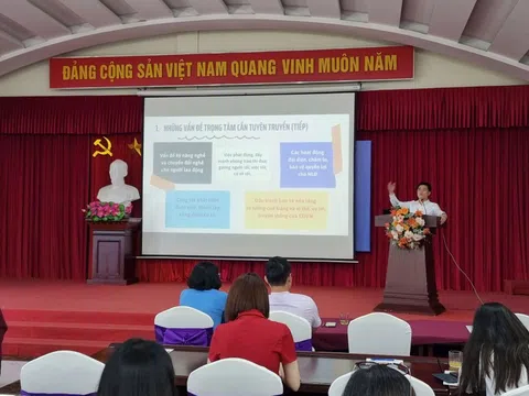 Cung cấp, trao đổi thông tin, nâng cao hiệu quả tuyên truyền về công nhân, công đoàn