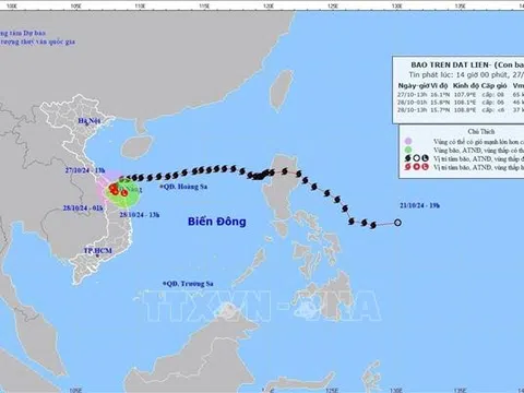 Bão số 6 đi vào đất liền Thừa Thiên - Huế, Quảng Nam, Đà Nẵng triển khai các biện pháp phóng chống