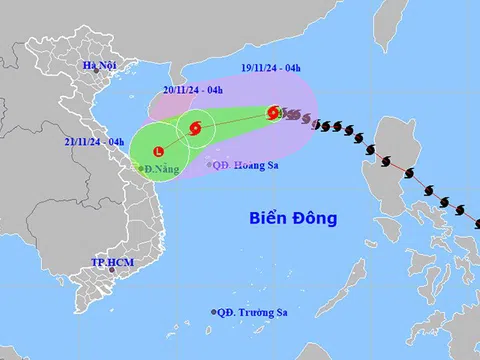 Ảnh hưởng của bão số 9, biển động rất mạnh