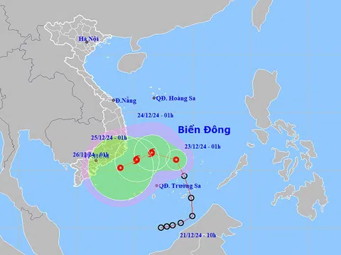 Áp thấp nhiệt đới có thể mạnh lên thành bão