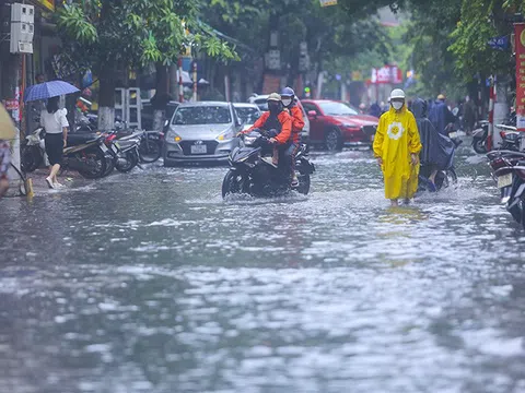 Mưa lớn trên diện rộng tại nhiều khu vực