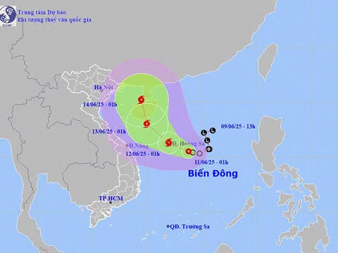 Áp thấp nhiệt đới mạnh lên thành bão, mưa lớn ở Trung Bộ và Tây Nguyên