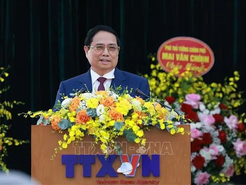 Thủ tướng: TTXVN phải tiên phong, gương mẫu, đi đầu trong mặt trận bảo vệ nền tảng tư tưởng của Đảng, bảo vệ quyền, lợi ích của đất nước, nhân dân