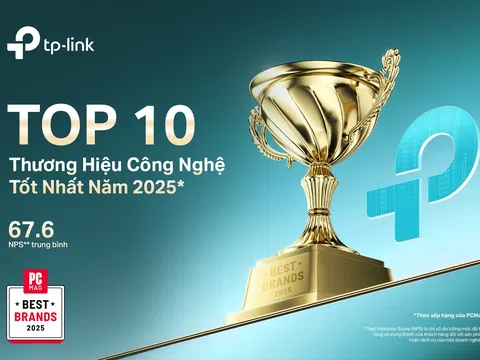 TP-Link lọt vào TOP 10 thương hiệu công nghệ tốt nhất năm 2025