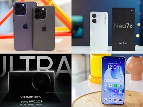 Tin công nghệ trưa 25/2: iPhone 14 Pro Max giảm sâu, Realme Neo 7x lộ diện, OPPO Reno13 giá hấp dẫn, Realme Ultra rò rỉ