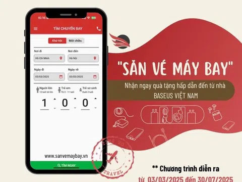 Đặt Vé Máy Bay – Nhận Ngay Phụ Kiện Công Nghệ Cao Cấp Baseus
