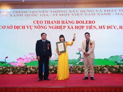Ca sĩ Thanh Hằng Bolero được vinh danh tại sự kiện Vì một Việt Nam Xanh