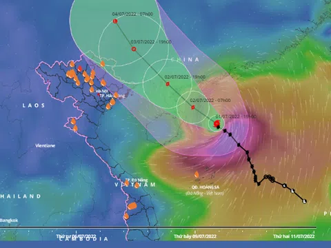 Bão số 1 di chuyển rất nhanh, cường độ rất mạnh, đổ bộ ngay chiều mai