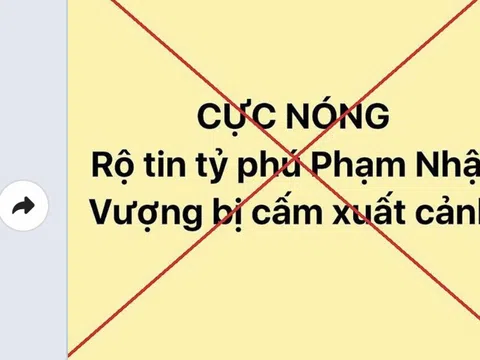 Bộ Công an đang xử lý 9 người đưa tin thất thiệt về chủ tịch một tập đoàn