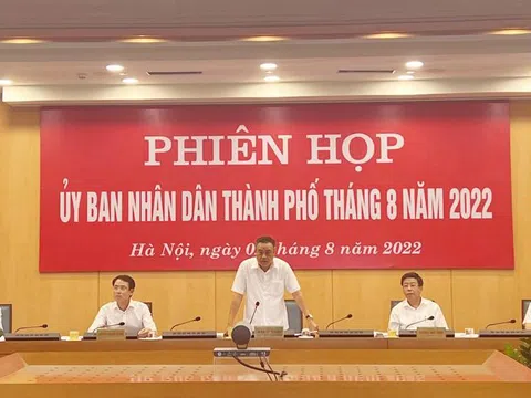 Tập thể UBND TP Hà Nội bàn kế hoạch triển khai Dự án Vành đai 4