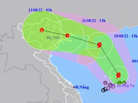 Áp thấp nhiệt đới mạnh lên thành bão số 2, hướng vào miền Bắc nước t