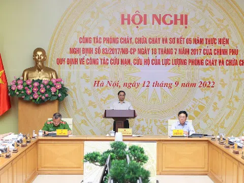 Thủ tướng chủ trì Hội nghị về công tác phòng cháy, chữa cháy