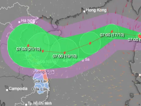 Bão Nesta vào Biển Đông, khả năng mạnh thêm vào tối 16/10