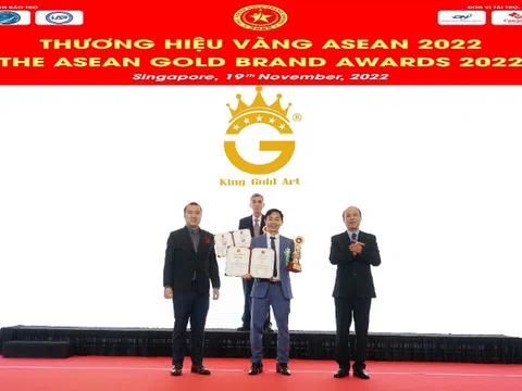 Quà tặng vàng King Gold Art  đạt top 10 “thương hiệu vàng Asean” tại Singapore