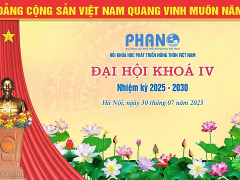 Bộ Nội vụ đồng ý để Hội Khoa học phát triển nông thôn Việt Nam tổ chức Đại hội nhiệm kỳ IV (2025-2030) trong tháng 7 năm 2025