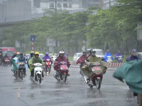 Bắc bộ mưa rào và dông, ngày nắng gián đoạn