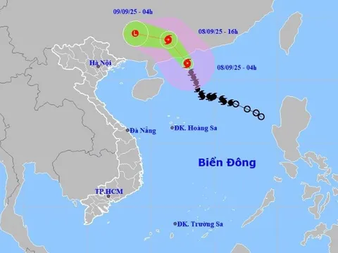Ngày 8/9, bão số 7 đi vào đất liền Trung Quốc, Bắc Bộ tiếp tục đề phòng mưa dông
