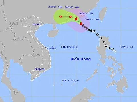 Ngày 19/9, bão số 8 di chuyển vào đất liền Quảng Đông (Trung Quốc)