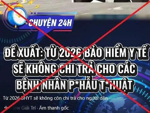 BHXH Việt Nam bác bỏ tin đồn trên mạng xã hội về cắt chi trả BHYT từ 2026