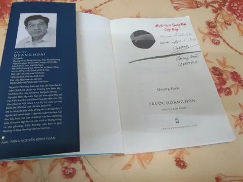 "Trước hoàng hôn" - Tập thơ chiêm nghiệm bản thể và nỗi niềm nhân sinh của Nguyễn Quang Hoài