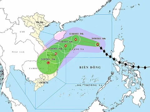 Ngày 20/10, Bão số 12 mạnh lên, không khí lạnh tăng cường, cảnh báo mưa lớn