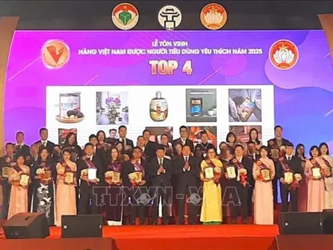 Tôn vinh "Hàng Việt Nam được người tiêu dùng ưa thích" năm 2025