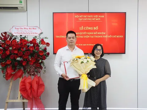 Ông Lương Quốc Đăng được bổ nhiệm làm Phó Văn phòng đại diện Tạp chí Phụ nữ Mới tại TP.HCM