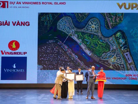Vinhomes Royal Island nhận giải Vàng VUPA: Đô thị đảo kiểu mẫu cho cộng đồng tinh hoa toàn cầu