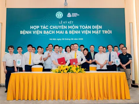 Tăng cường kết nối y tế công - tư: Bệnh viện Mặt Trời hợp tác toàn diện với Bệnh viện Bạch Mai