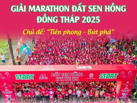 Giải Marathon Đất Sen hồng Đồng Tháp 2025