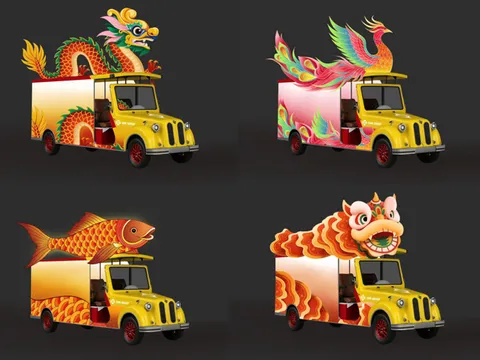 Mùa Trung thu chưa từng có ở Quảng Ninh: Đoàn xe đèn lồng khổng lồ kết hợp bắn pháo hoa nghệ thuật