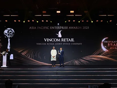 Vincom Retail chinh phục giải thưởng “Thương hiệu Truyền cảm hứng châu Á 2025”