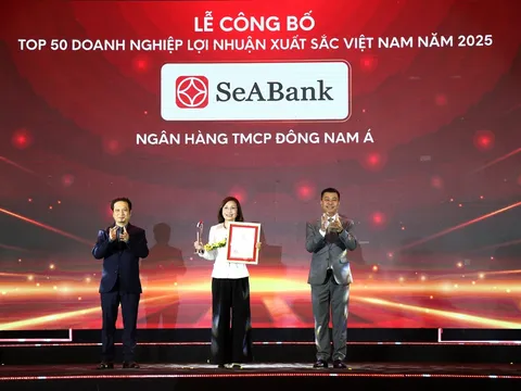 SeABank lần thứ 6 được vinh danh Top 50 doanh nghiệp có lợi nhuận xuất sắc nhất Việt Nam
