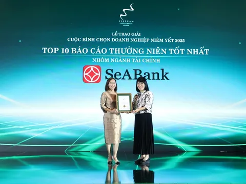 SeABank được vinh danh Top 10 Báo cáo thường niên tốt nhất 2025