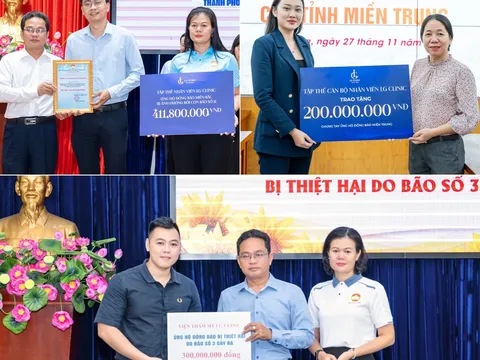 Hơn 1 tỷ đồng được LG Clinic gửi tới đồng bào vùng bão lũ, chung tay khắc phục hậu quả thiên tai