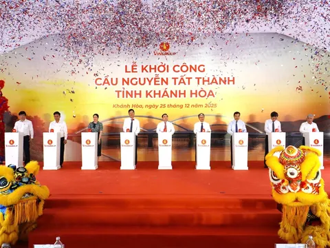 Vinhomes khởi công cầu Nguyễn Tất Thành - mở trục kết nối chiến lược cho đô thị Cam Lâm