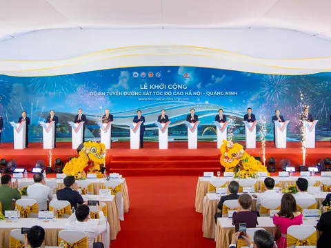 Vingroup khởi công tuyến đường sắt tốc độ cao Hà Nội - Quảng Ninh